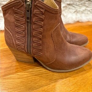Musse & Cloud ATHYA Brown Genuine Leather Ankle Boots
